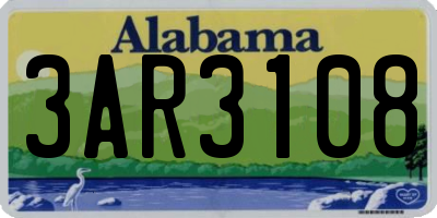 AL license plate 3AR3108