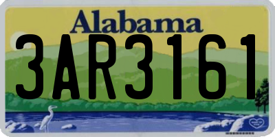 AL license plate 3AR3161