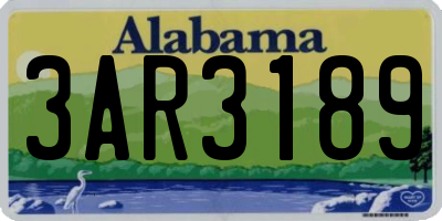 AL license plate 3AR3189