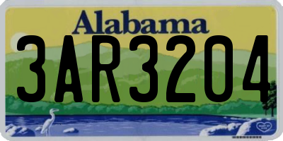 AL license plate 3AR3204