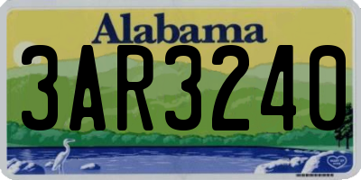 AL license plate 3AR3240