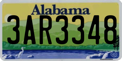 AL license plate 3AR3348