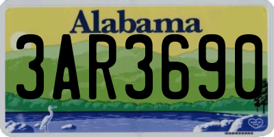 AL license plate 3AR3690