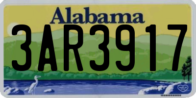 AL license plate 3AR3917
