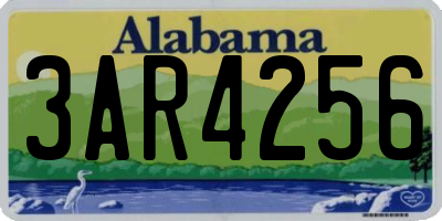 AL license plate 3AR4256