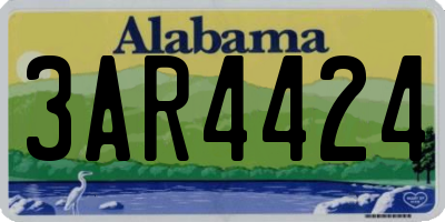AL license plate 3AR4424