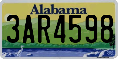 AL license plate 3AR4598