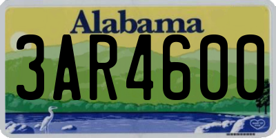 AL license plate 3AR4600