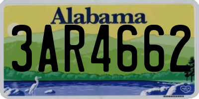 AL license plate 3AR4662