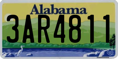 AL license plate 3AR4811