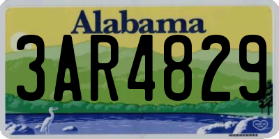 AL license plate 3AR4829