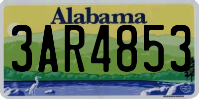 AL license plate 3AR4853