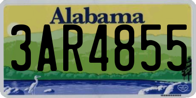 AL license plate 3AR4855