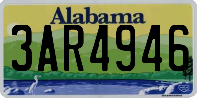 AL license plate 3AR4946