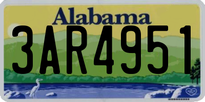 AL license plate 3AR4951