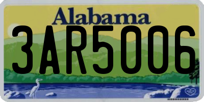 AL license plate 3AR5006