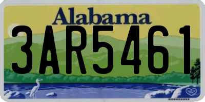 AL license plate 3AR5461