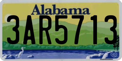 AL license plate 3AR5713