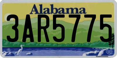AL license plate 3AR5775