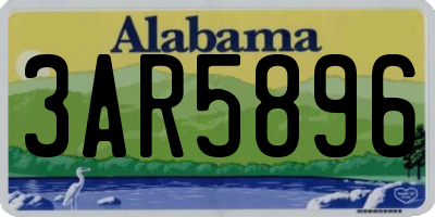 AL license plate 3AR5896