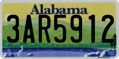 AL license plate 3AR5912