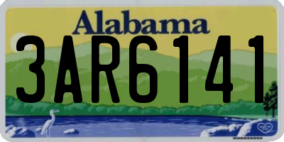 AL license plate 3AR6141
