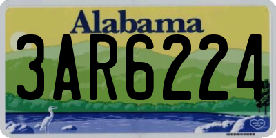 AL license plate 3AR6224
