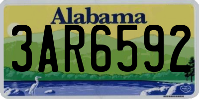 AL license plate 3AR6592
