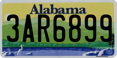 AL license plate 3AR6899