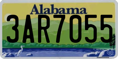 AL license plate 3AR7055
