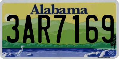 AL license plate 3AR7169
