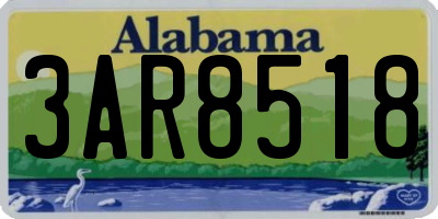 AL license plate 3AR8518