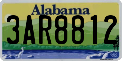 AL license plate 3AR8812
