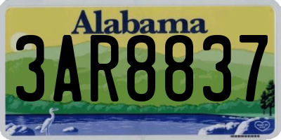 AL license plate 3AR8837