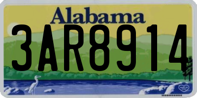 AL license plate 3AR8914