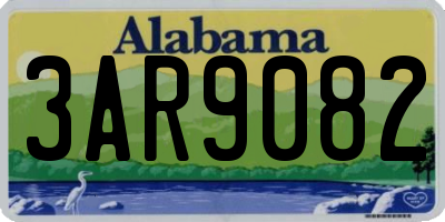 AL license plate 3AR9082