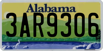 AL license plate 3AR9306