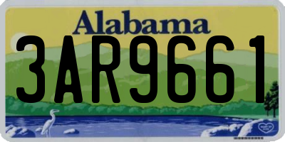 AL license plate 3AR9661