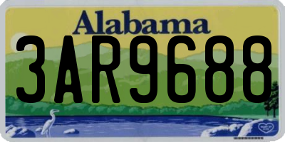 AL license plate 3AR9688