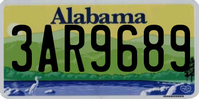 AL license plate 3AR9689