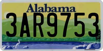 AL license plate 3AR9753