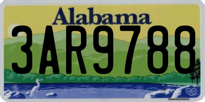 AL license plate 3AR9788