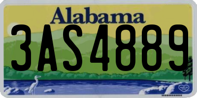 AL license plate 3AS4889