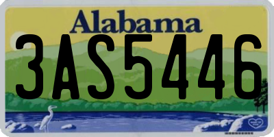 AL license plate 3AS5446