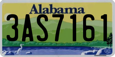 AL license plate 3AS7161