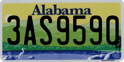 AL license plate 3AS9590