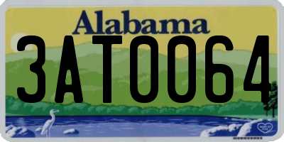 AL license plate 3AT0064