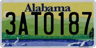 AL license plate 3AT0187