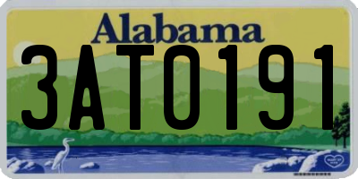 AL license plate 3AT0191