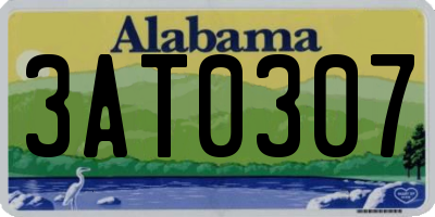 AL license plate 3AT0307